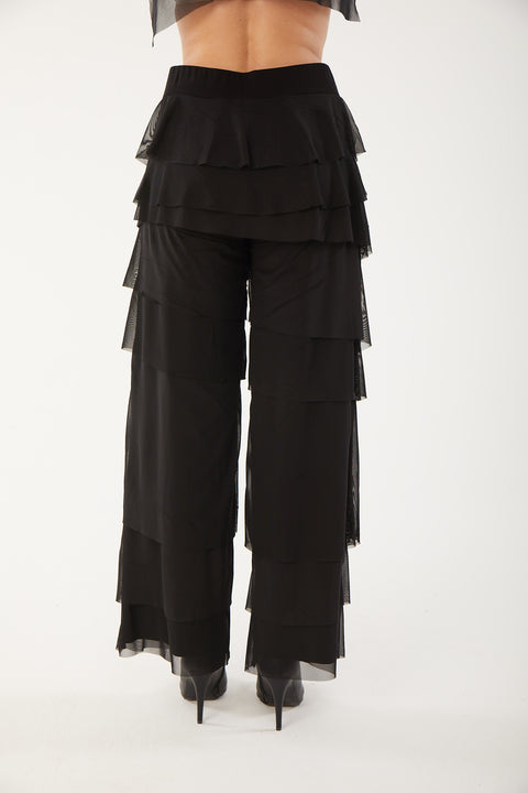 Black Mesh Brulee Pant