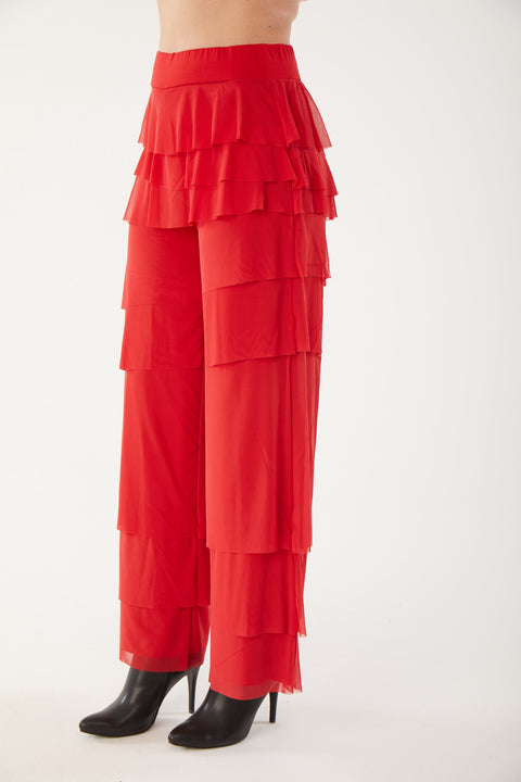 Lipstick Mesh Brulee Pant