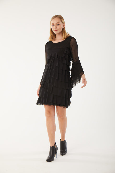 Black Mesh Merengue Dress