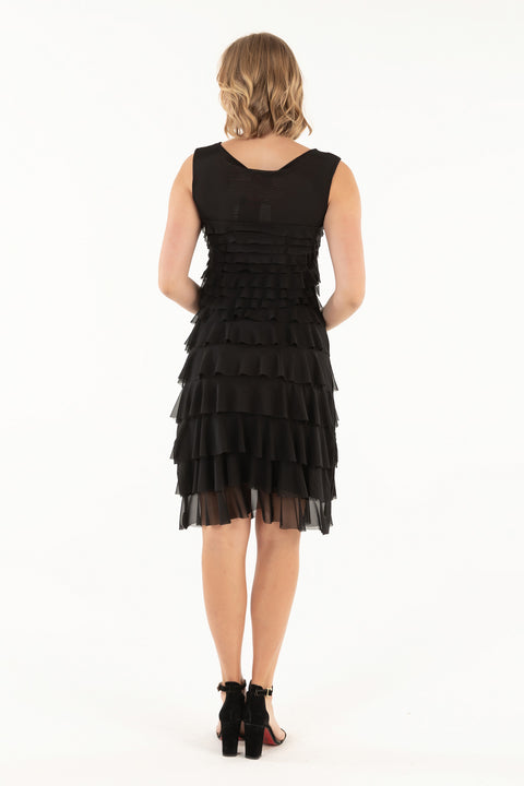 Black Mesh Gemma Dress