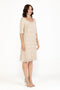 Champagne Elbow Sleeve Cha Cha Dress